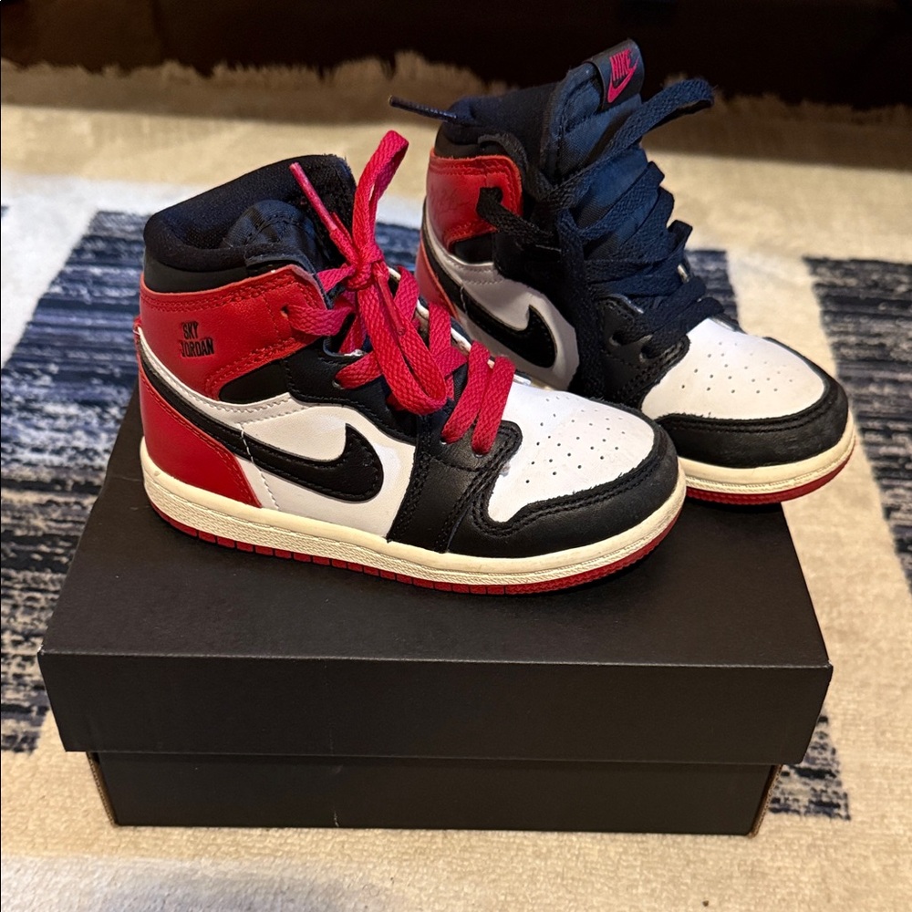 Jordan Kids Sneakers - Red, Black, White